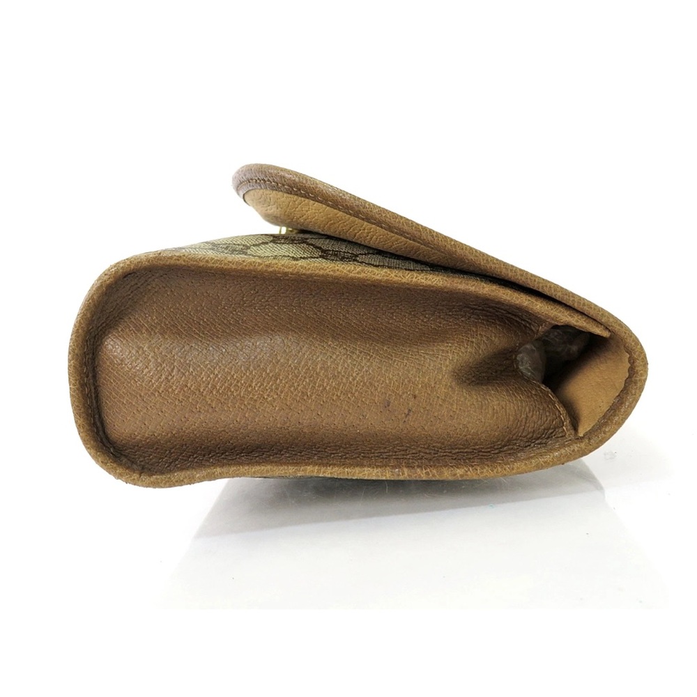 Gucci Tan and Brown GG Monogram Clutch - Picture 4 of 16